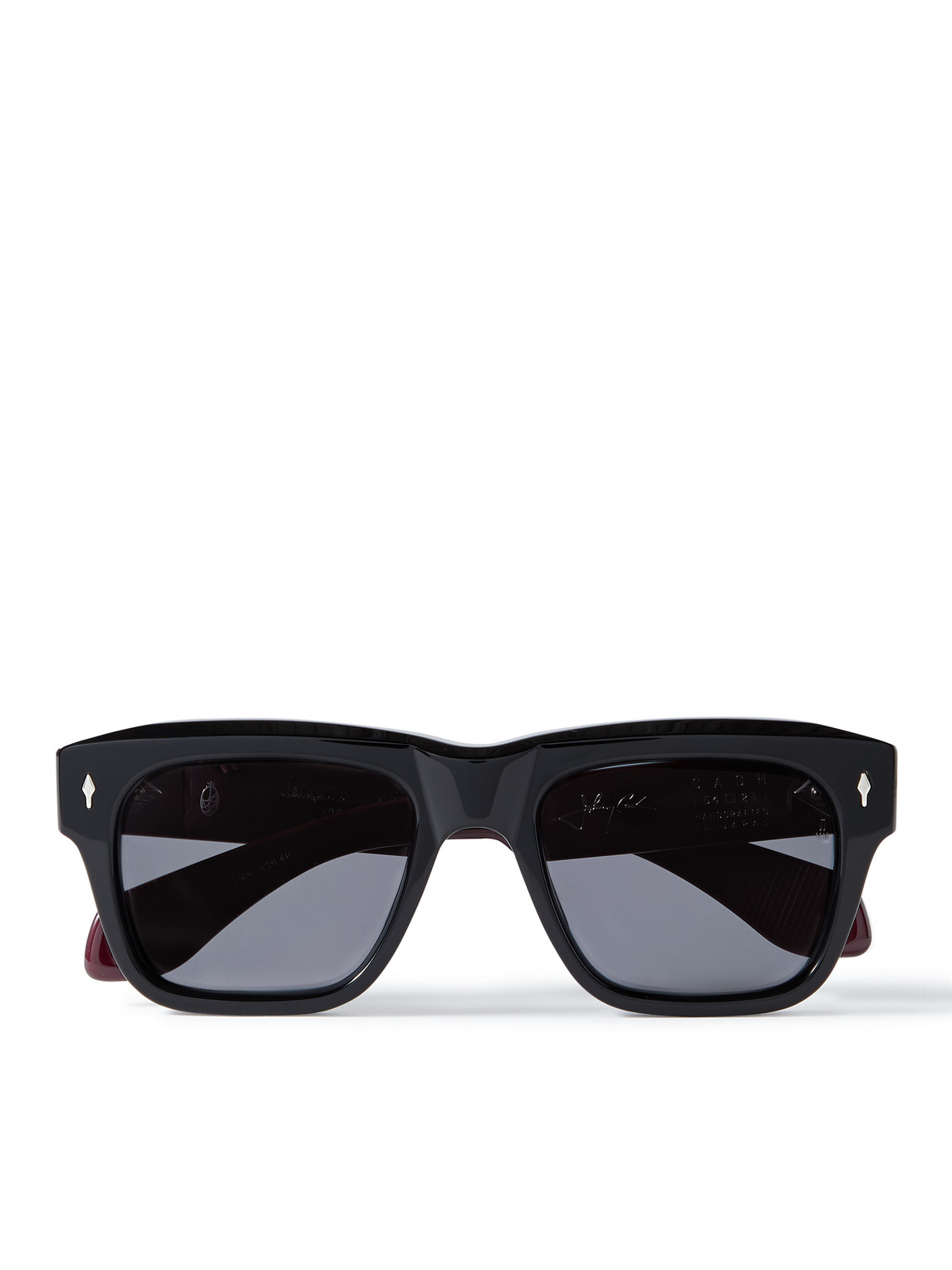 Jacques Marie Mage Cash Squareframe Acetate And Silvertone Sunglasses In Black ModeSens