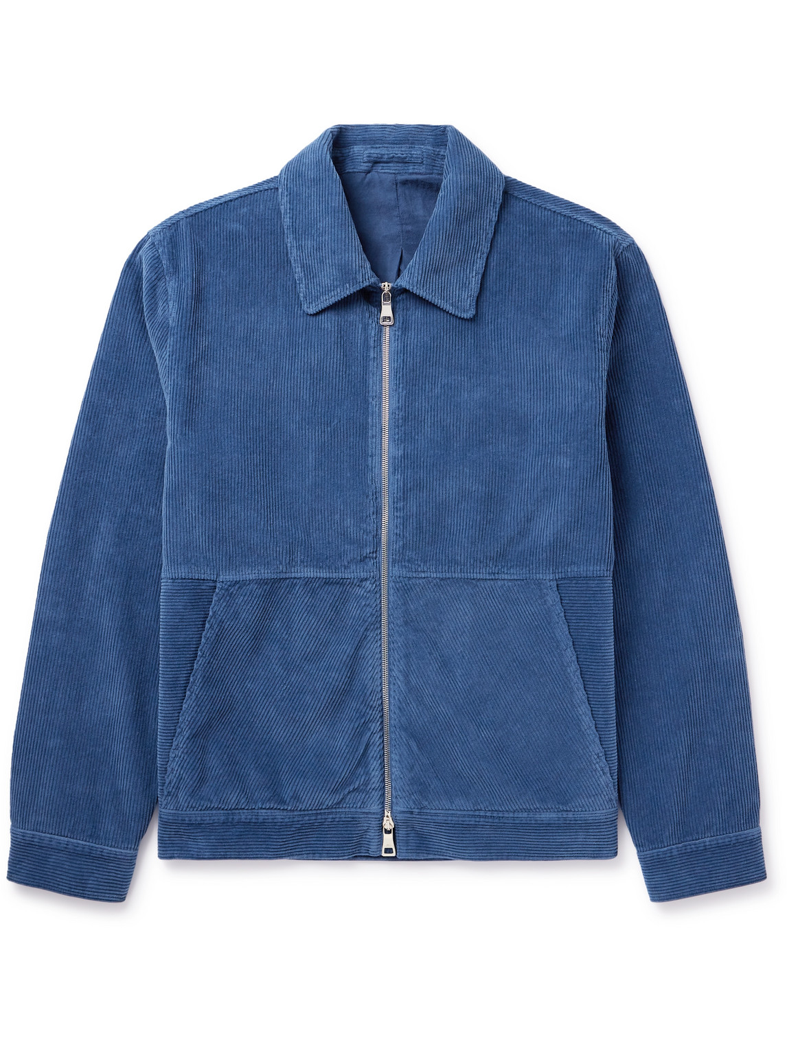 Mr P Cotton-corduroy Blouson Jacket In Blue