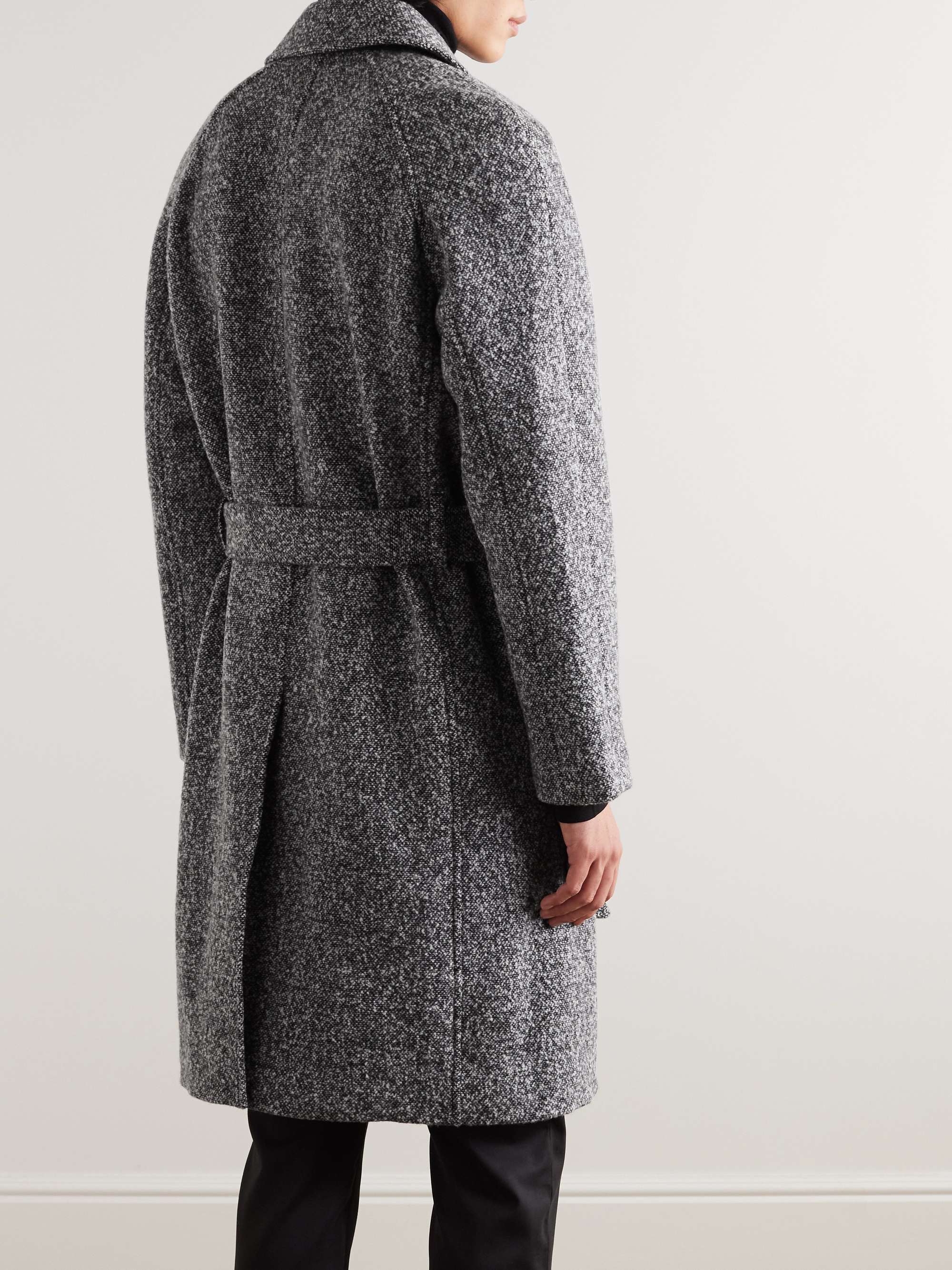 MR P. Belted Donegal Wool-Blend Bouclé Coat for Men | MR PORTER