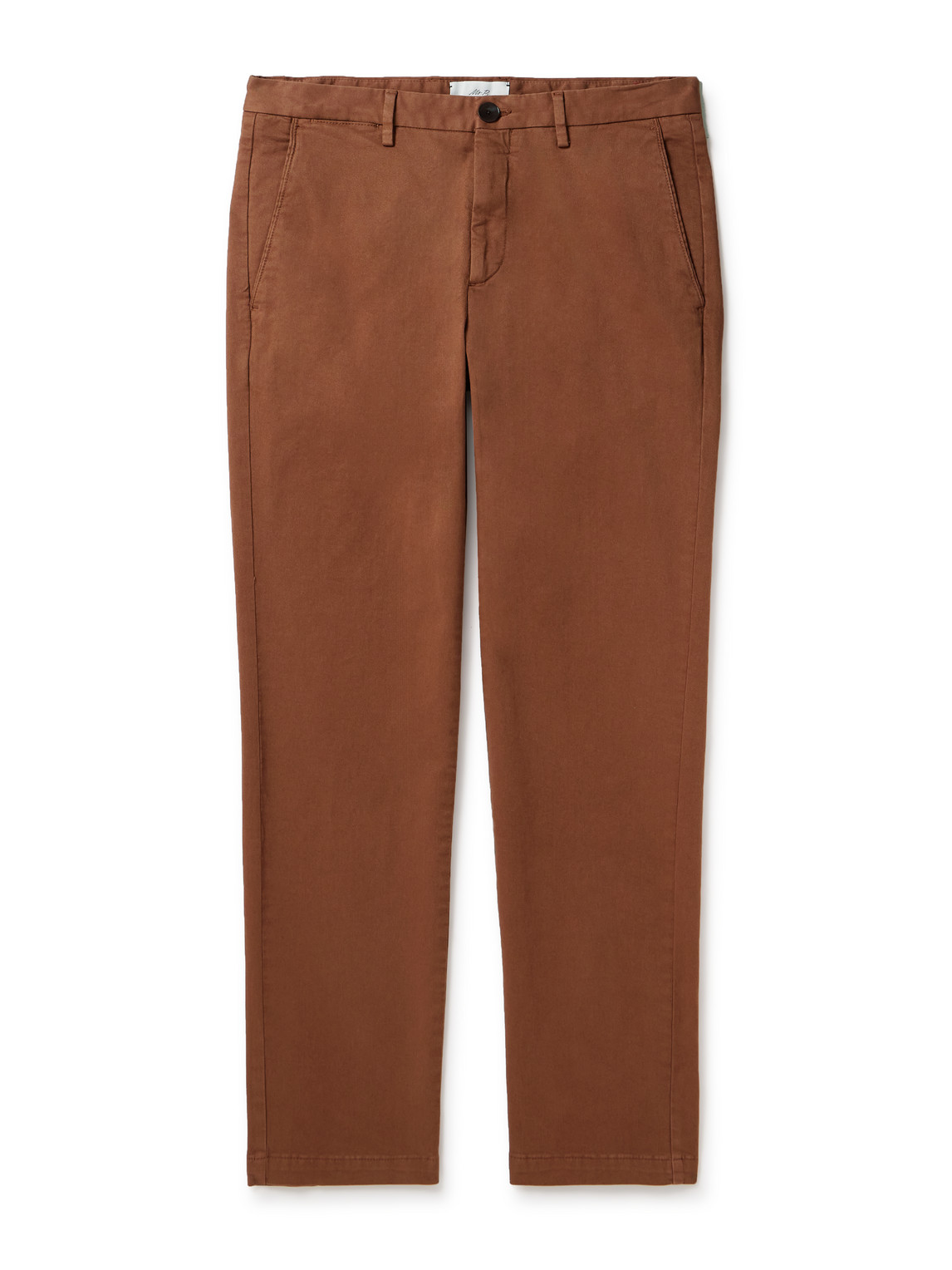 Mr P Cotton-twill Chinos In Brown