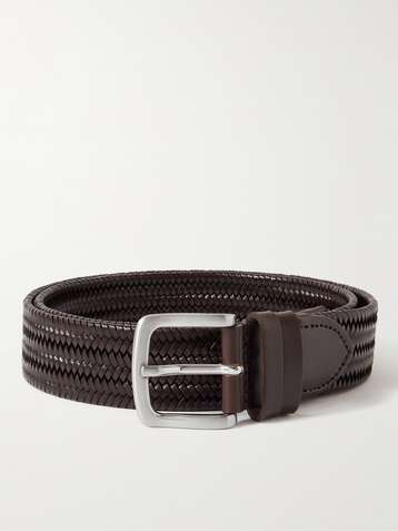 796 - Toneka Men's Woven Braided Leather Belt with Solid Brass Buckle –  Toneka Lifestyle