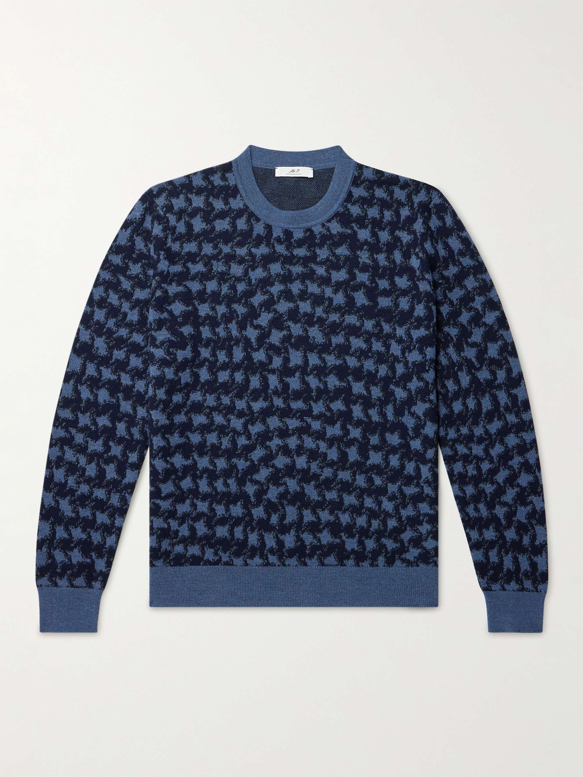 Keep In Touch jacquard-knit wool-blend sweater