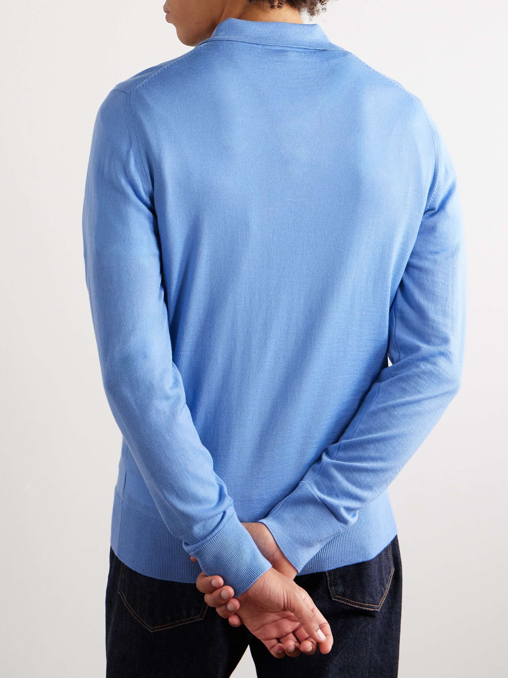 MR P. Merino Wool Polo Shirt for Men | MR PORTER