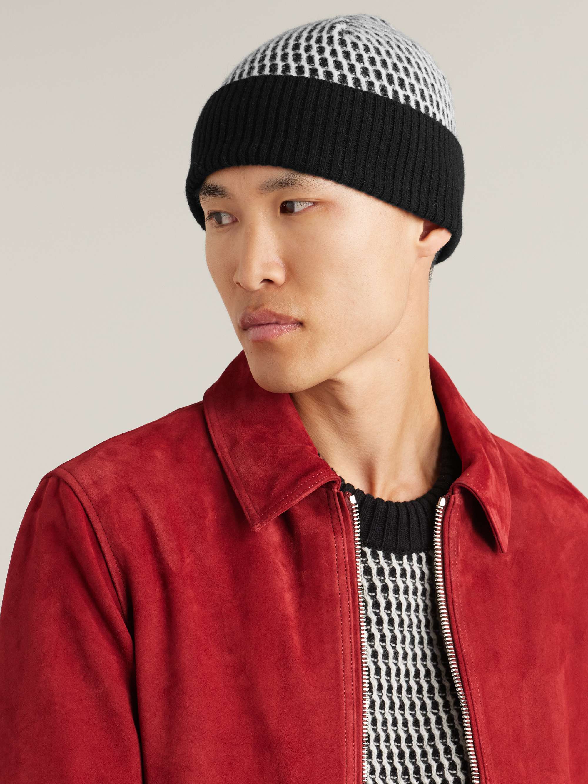 MR P. Lamaine Embroidered Wool Beanie for Men | MR PORTER