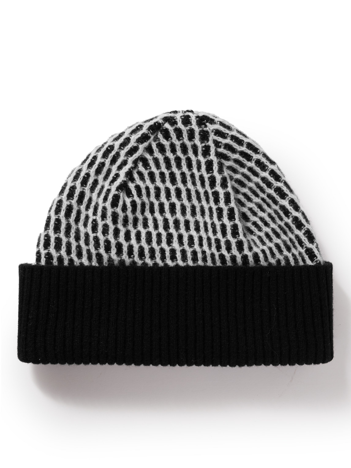 Mr P Lamaine Embroidered Wool Beanie In Black