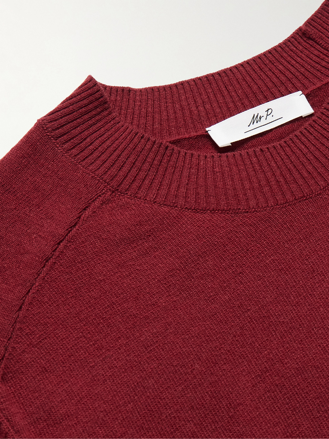 Shop Mr P Billy Wool Sweater In Burgundy