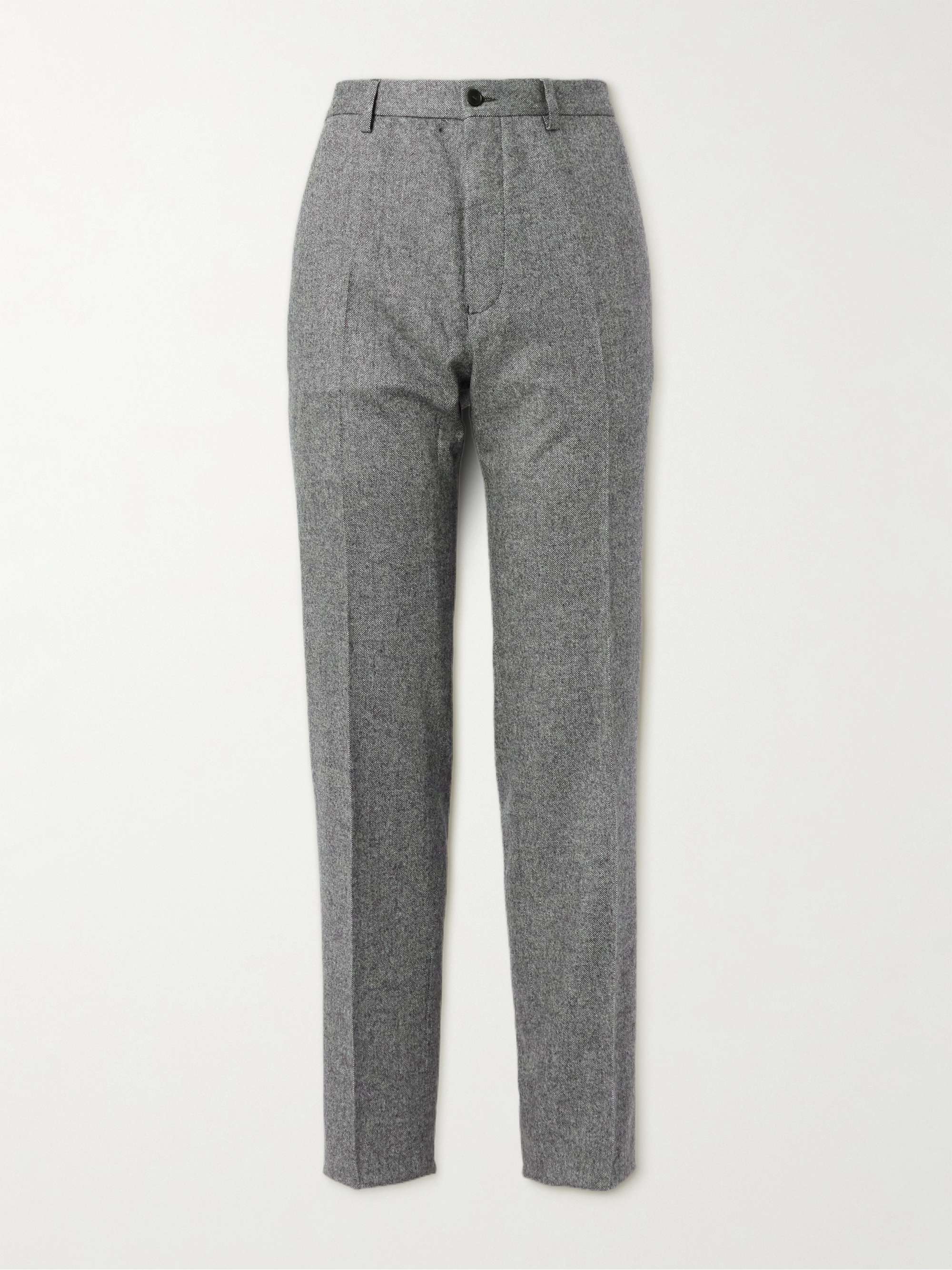 Brown Check wool tapered-leg trousers | Paul Smith | MATCHES UK