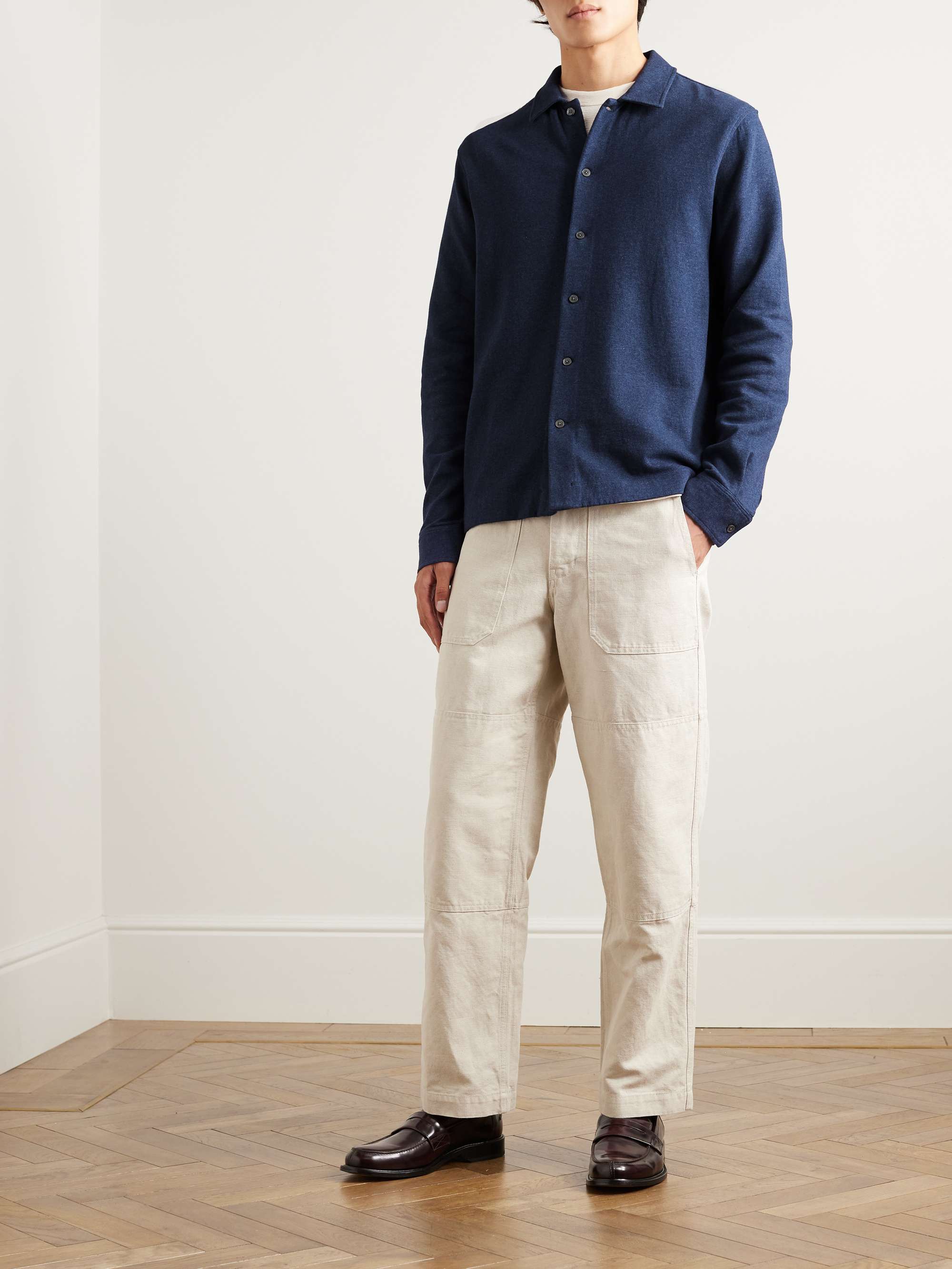 MR P. Double-Faced Cotton-Blend Jersey Overshirt for Men | MR PORTER