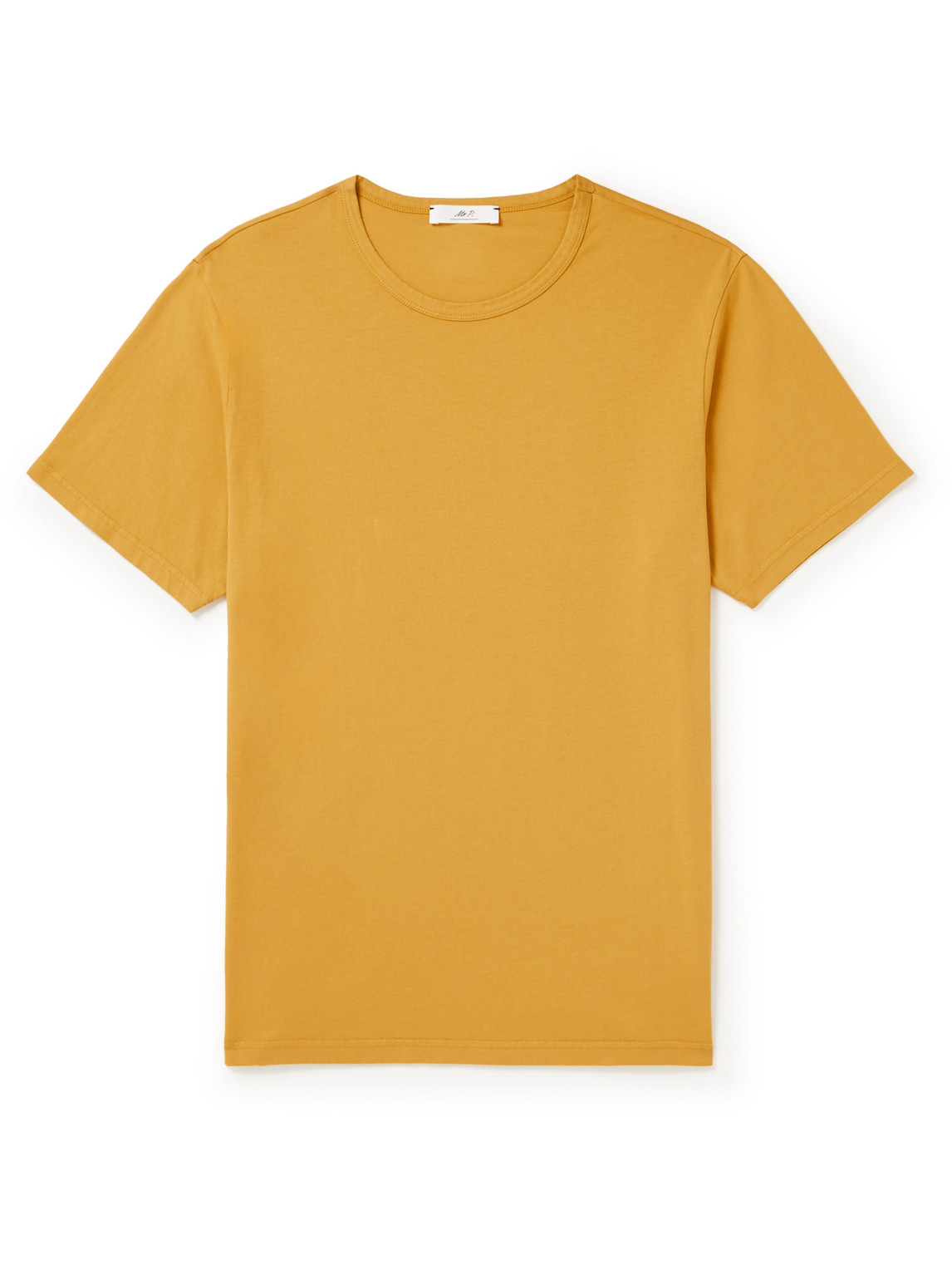 Mr P Garment-dyed Cotton-jersey T-shirt In Gold