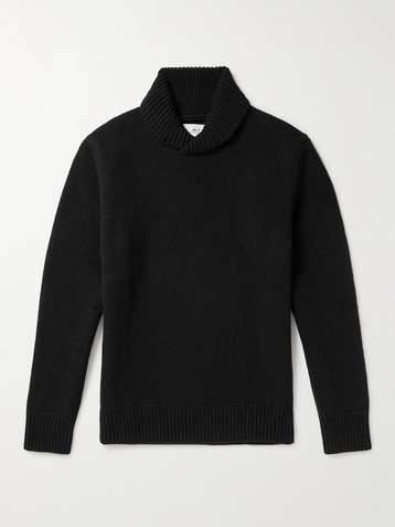 Thomas Brown Classic Cotton Turtle Neck in White