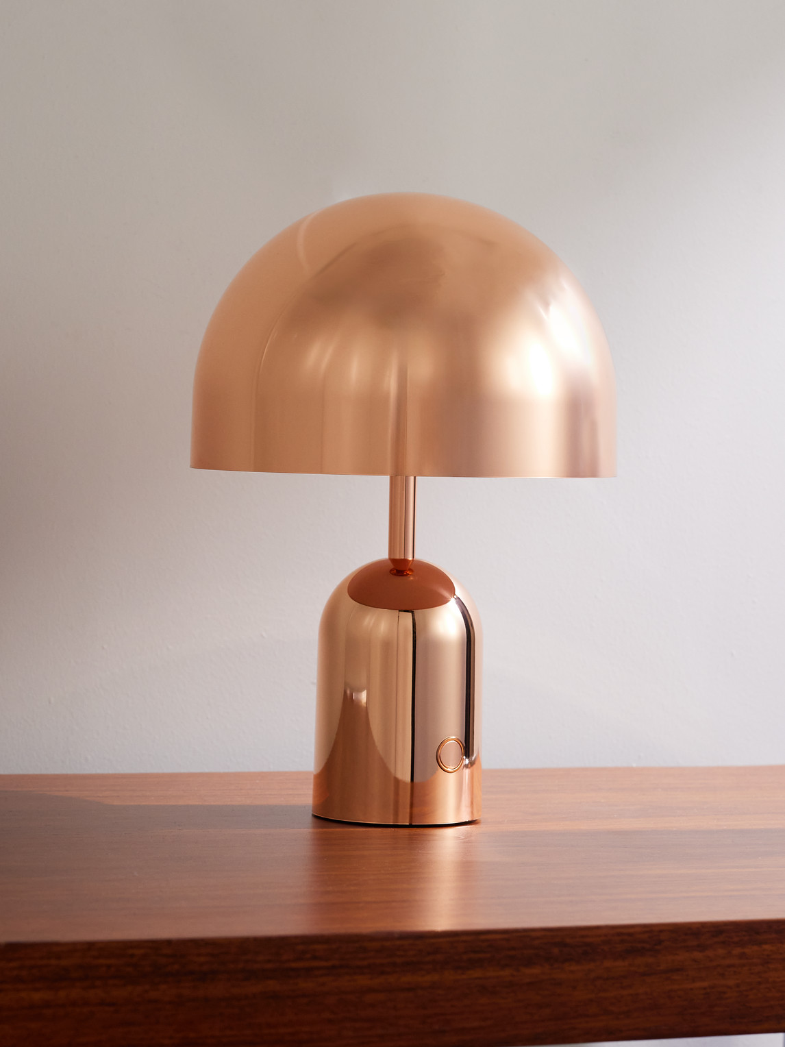 Bell Portable Copper-Tone LED Lamp