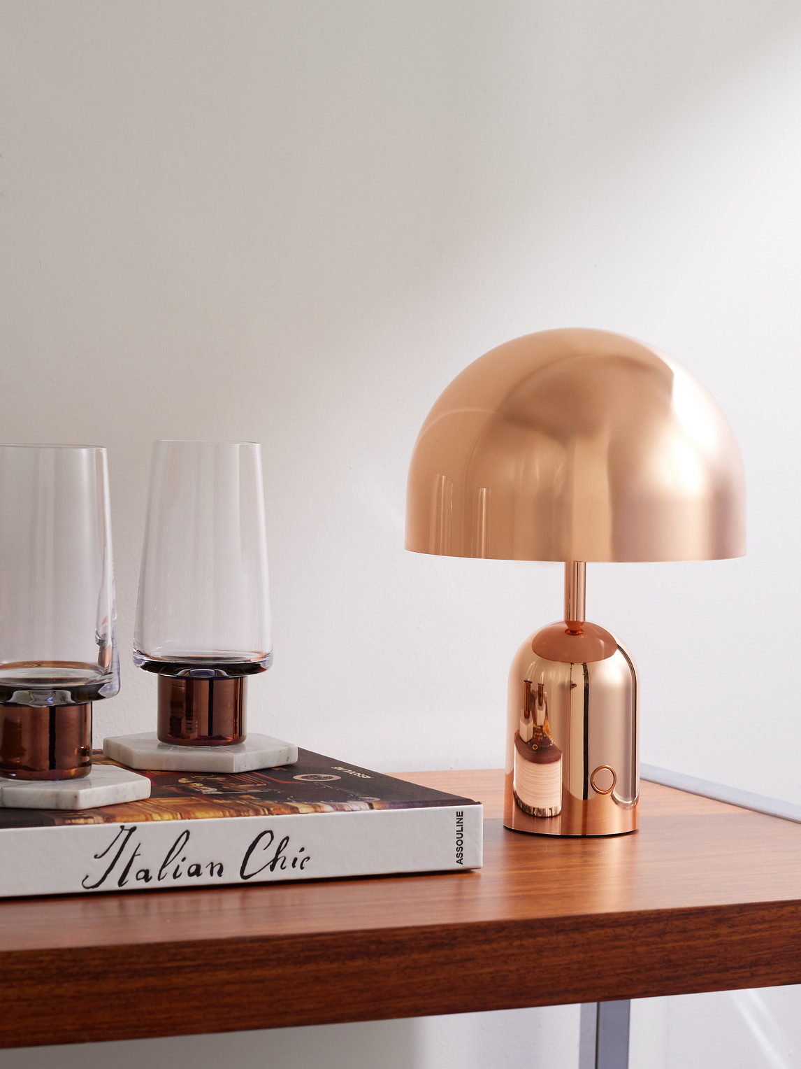 Bell Portable Copper-Tone LED Lamp — 2