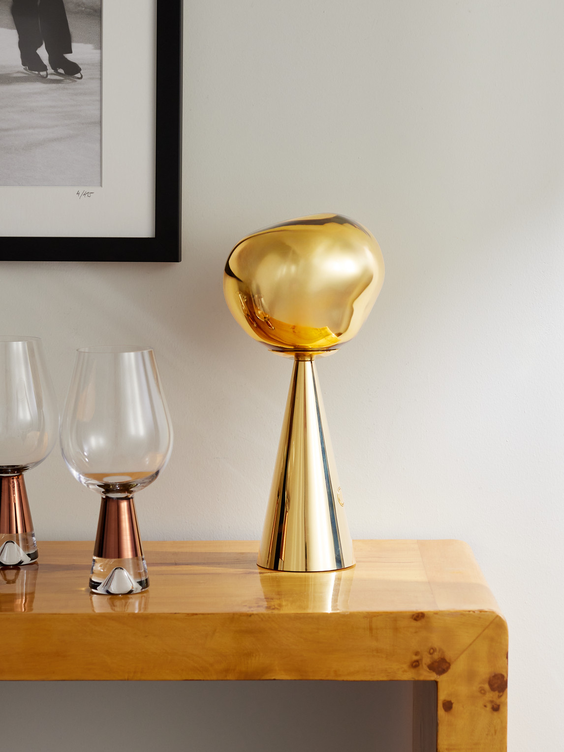 Melt Portable Gold-Tone LED Lamp — 2