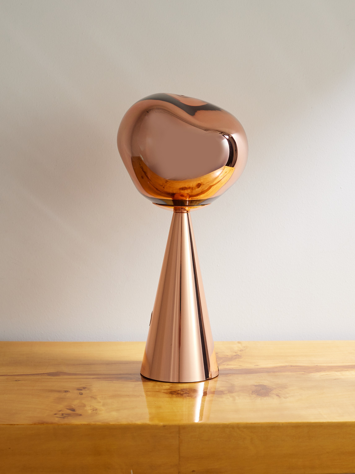 Melt Portable Copper-Tone Steel Lamp