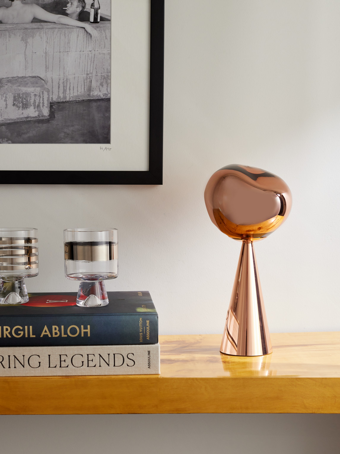 Melt Portable Copper-Tone Steel Lamp — 2