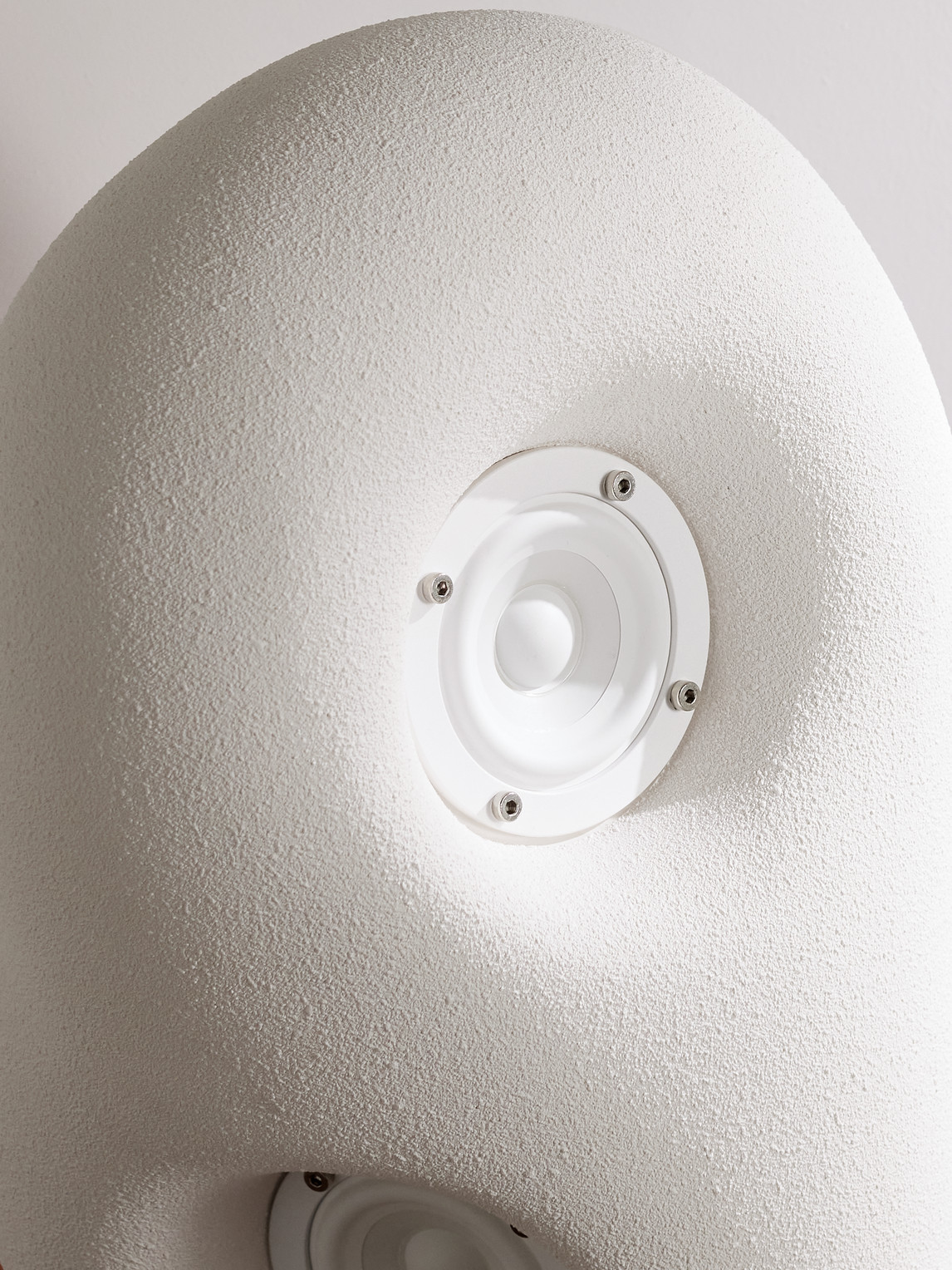  Transparent Speaker - Acoustic Sculpture Jesmonite Speaker - Men - White 
