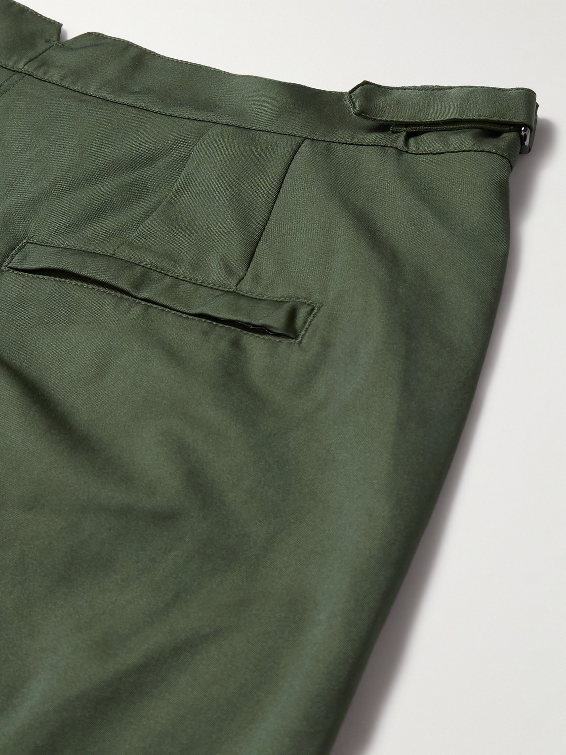 Shop Frescobol Carioca Rio Slim-fit Mid-length Recycled Swim Shorts In Green