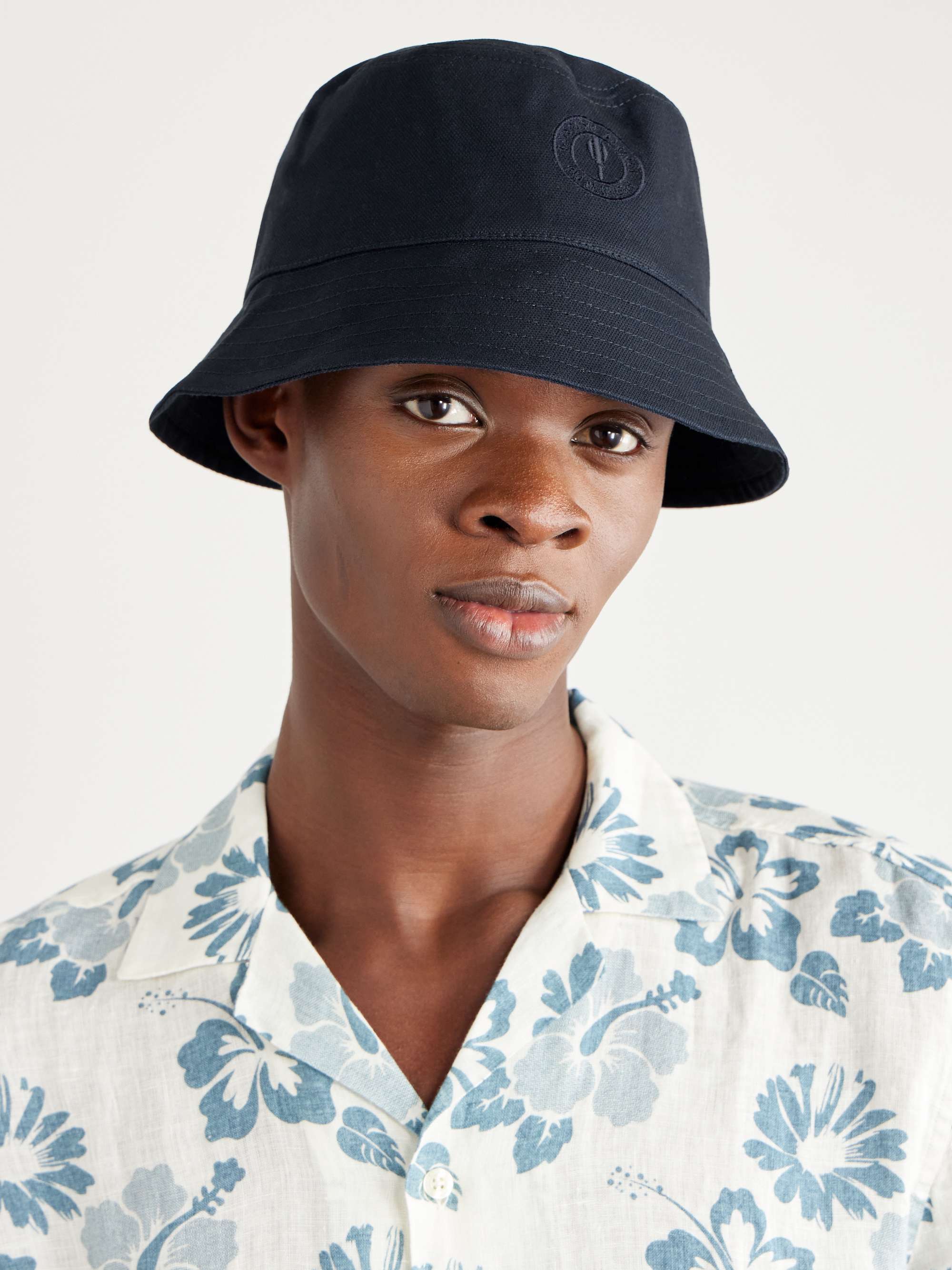 FRESCOBOL CARIOCA Leandro Logo-Embroidered Cotton-Canvas Bucket Hat for ...