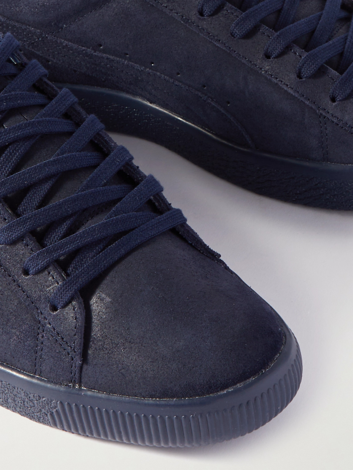 Shop Blue Blue Japan Clyde Suede Sneakers In Blue