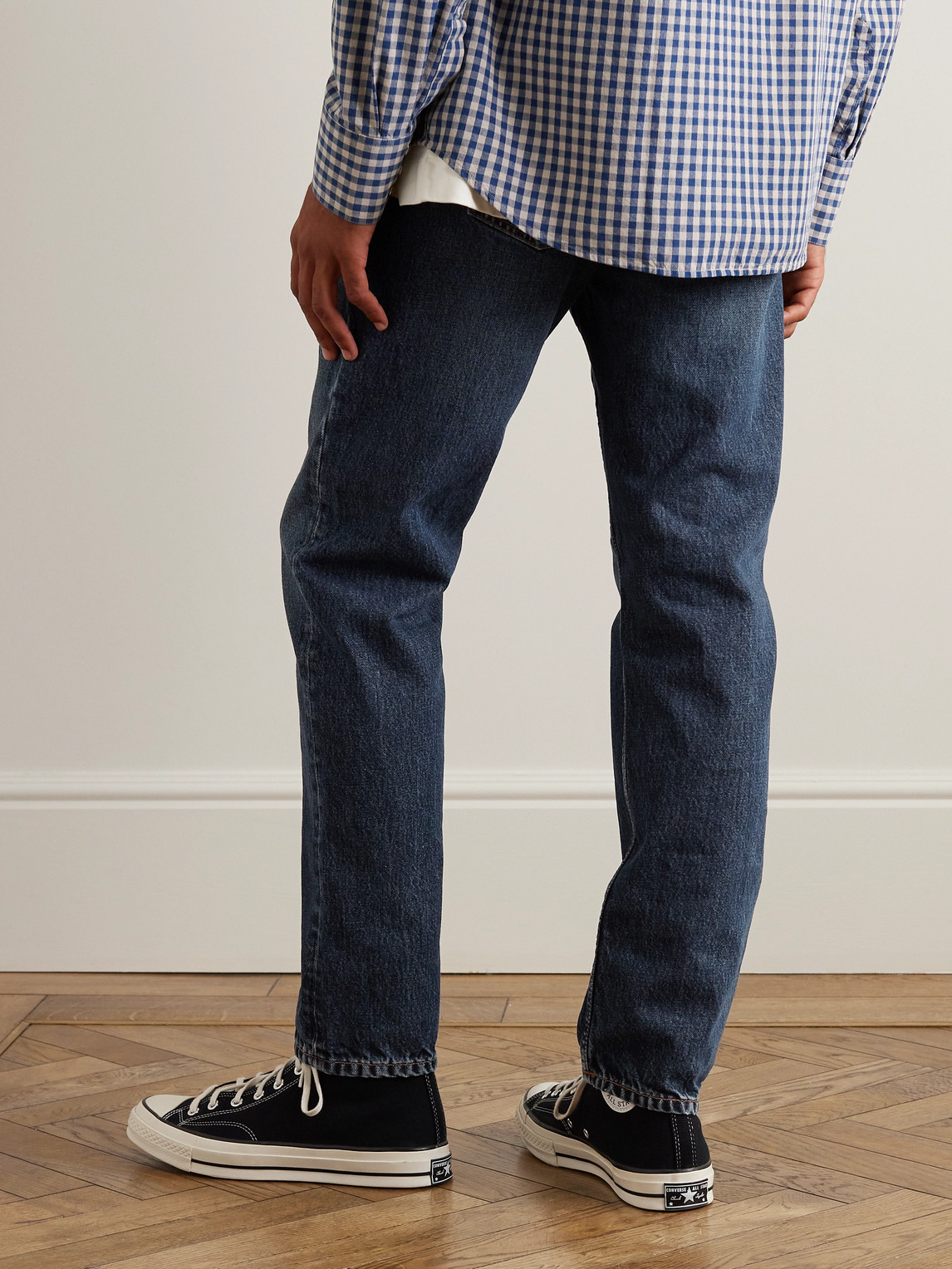 Shop Nudie Jeans Steady Eddie Ii Slim-fit Jeans In Blue