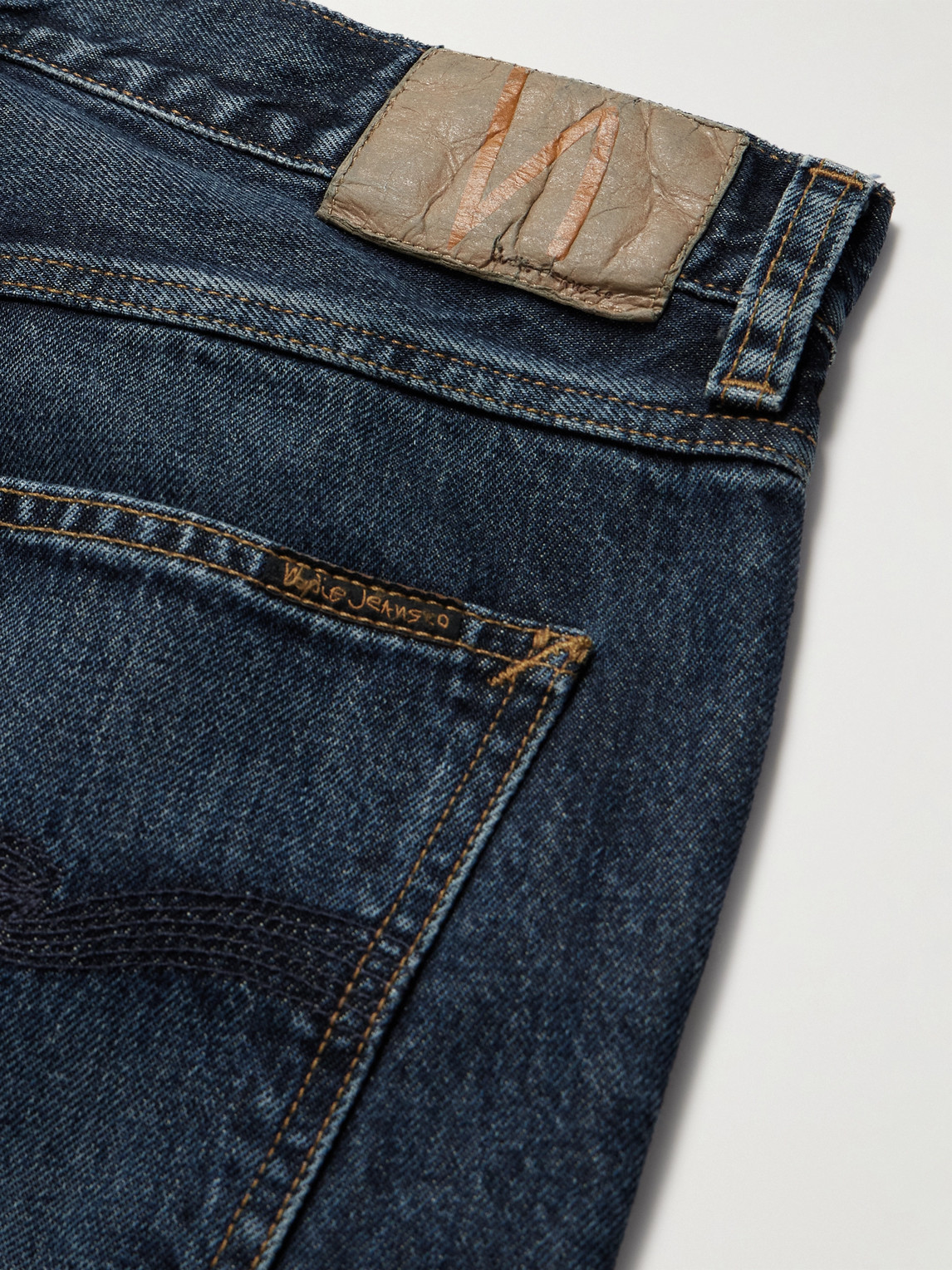 Shop Nudie Jeans Steady Eddie Ii Slim-fit Jeans In Blue