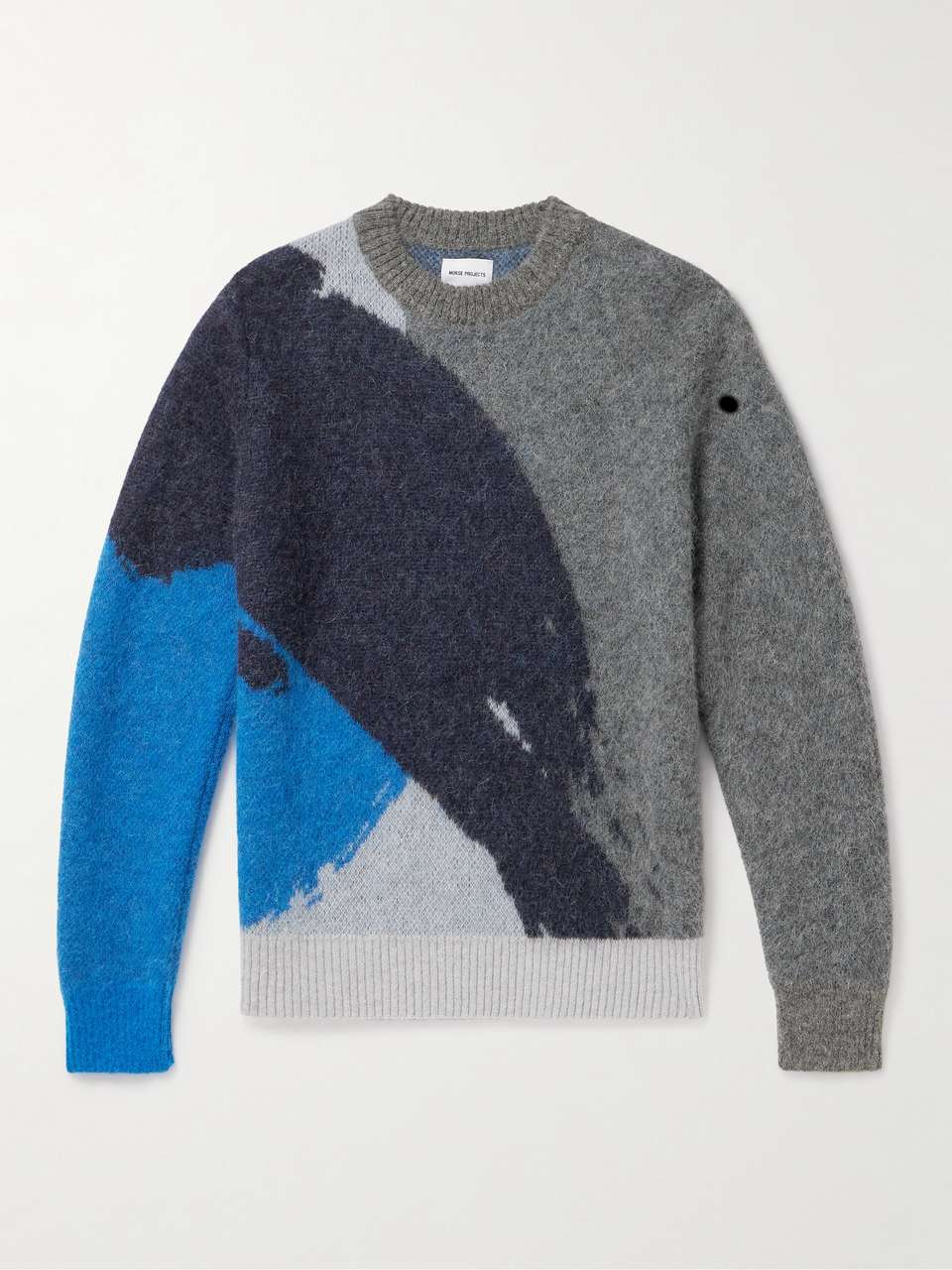 NORSE PROJECTS Arild Brushed Jacquard-Knit Sweater for Men | MR PORTER