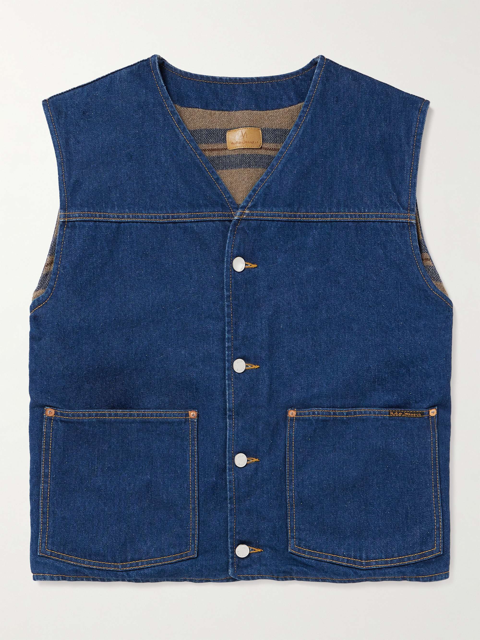 NUDIE JEANS Harry Denim Vest for Men | MR PORTER