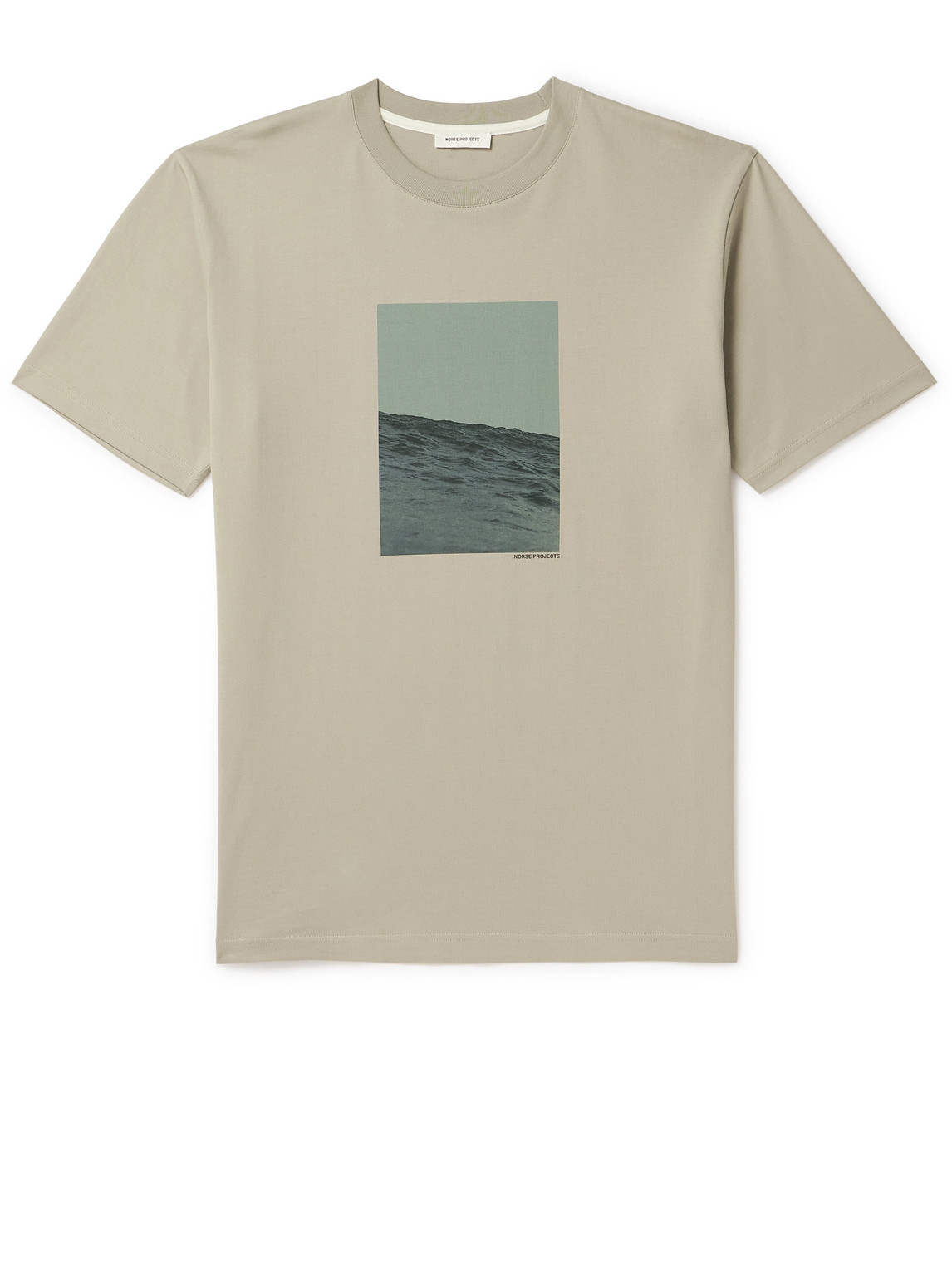 Norse Projects Johannes Printed Organic Cotton-jersey T-shirt In Neutrals