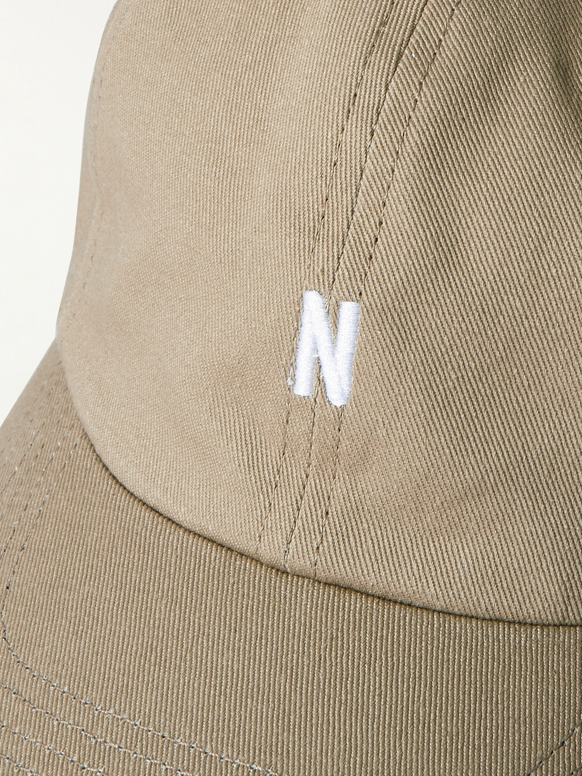 Shop Norse Projects Logo-embroidered Cotton-twill Baseball Cap In Brown
