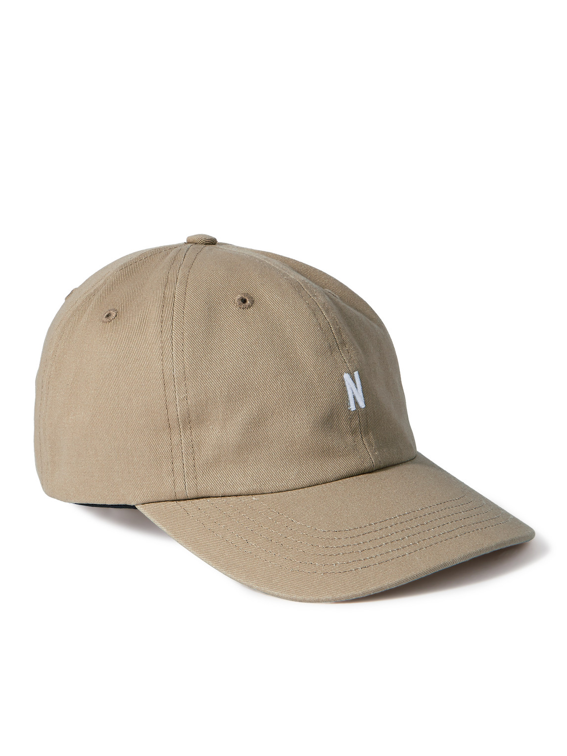 Norse Projects Logo-embroidered Cotton-twill Baseball Cap In Brown