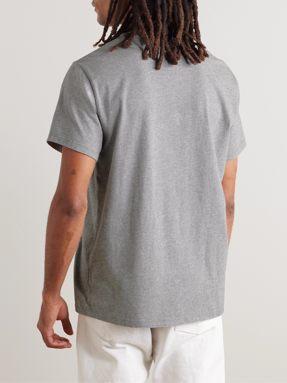 Shop Save Khaki United Organic Cotton-jersey T-shirt In Gray