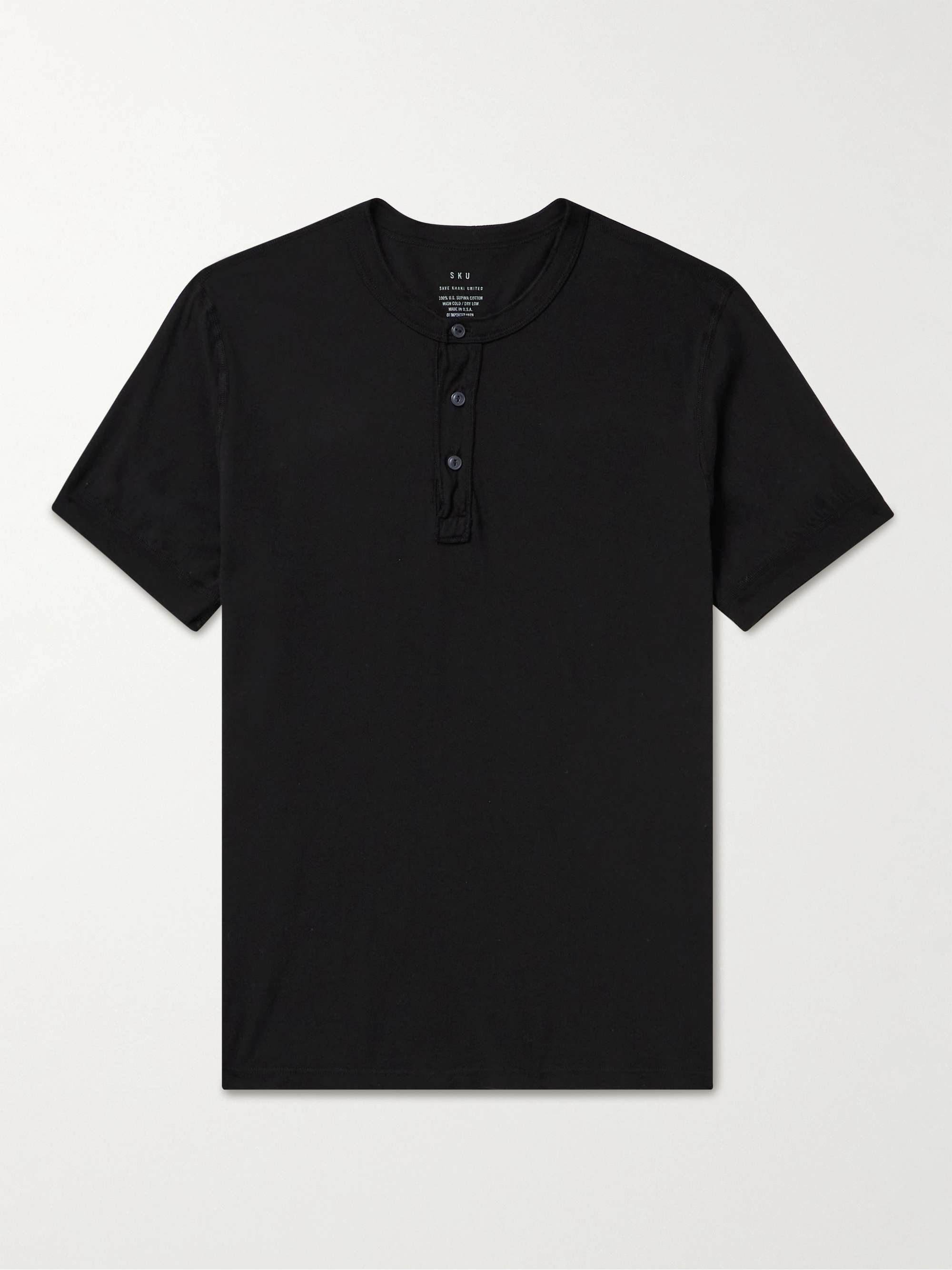 Buy The Black Supima Cotton T-shirt For Men's