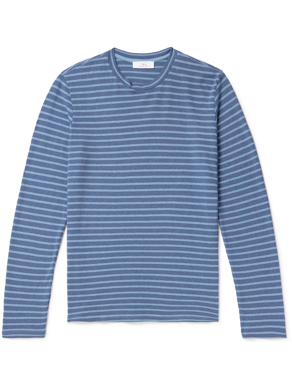 SAVE KHAKI UNITED STRIPED RECYCLED-JERSEY T-SHIRT