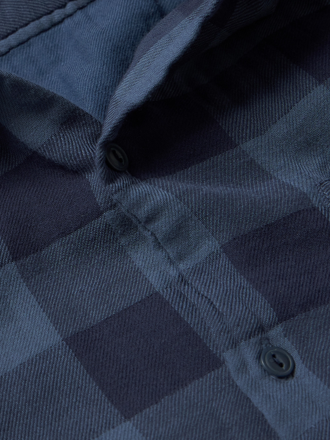 Shop Save Khaki United Checked Cotton-flannel Shirt In Blue