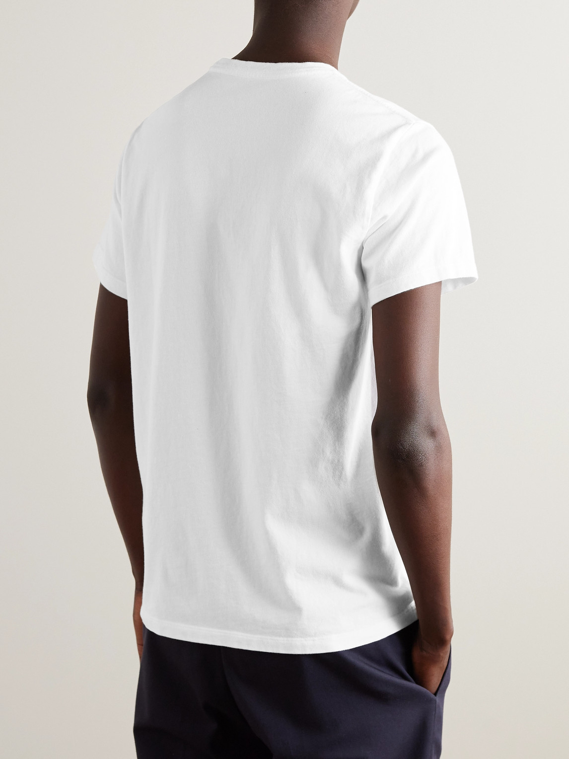 Shop Save Khaki United Recycled And Organic Cotton-jersey T-shirt In White