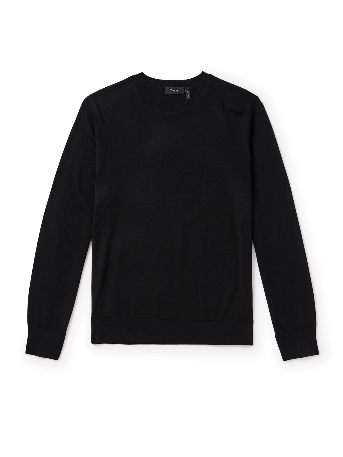 Theory Slim-fit Wool Sweater In Black