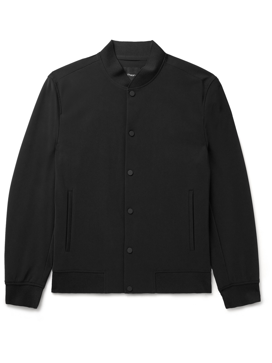 Theory Murphy Precision Ponte Bomber Jacket In Black