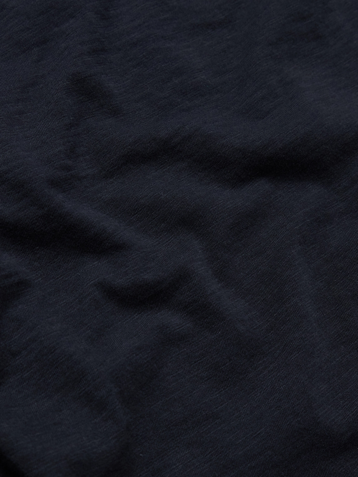 Shop Theory Bron Slub Cotton-jersey Polo Shirt In Blue