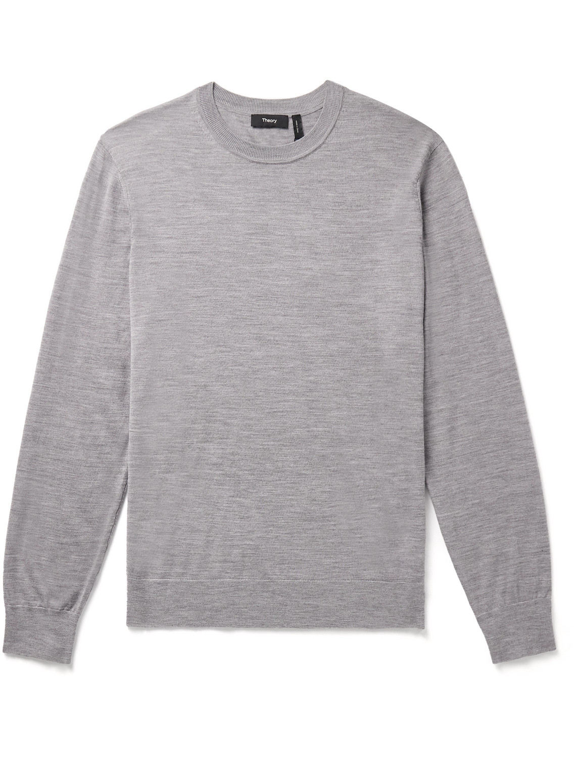 Theory Slim Fit Wool Sweater Men Gray XL for Men