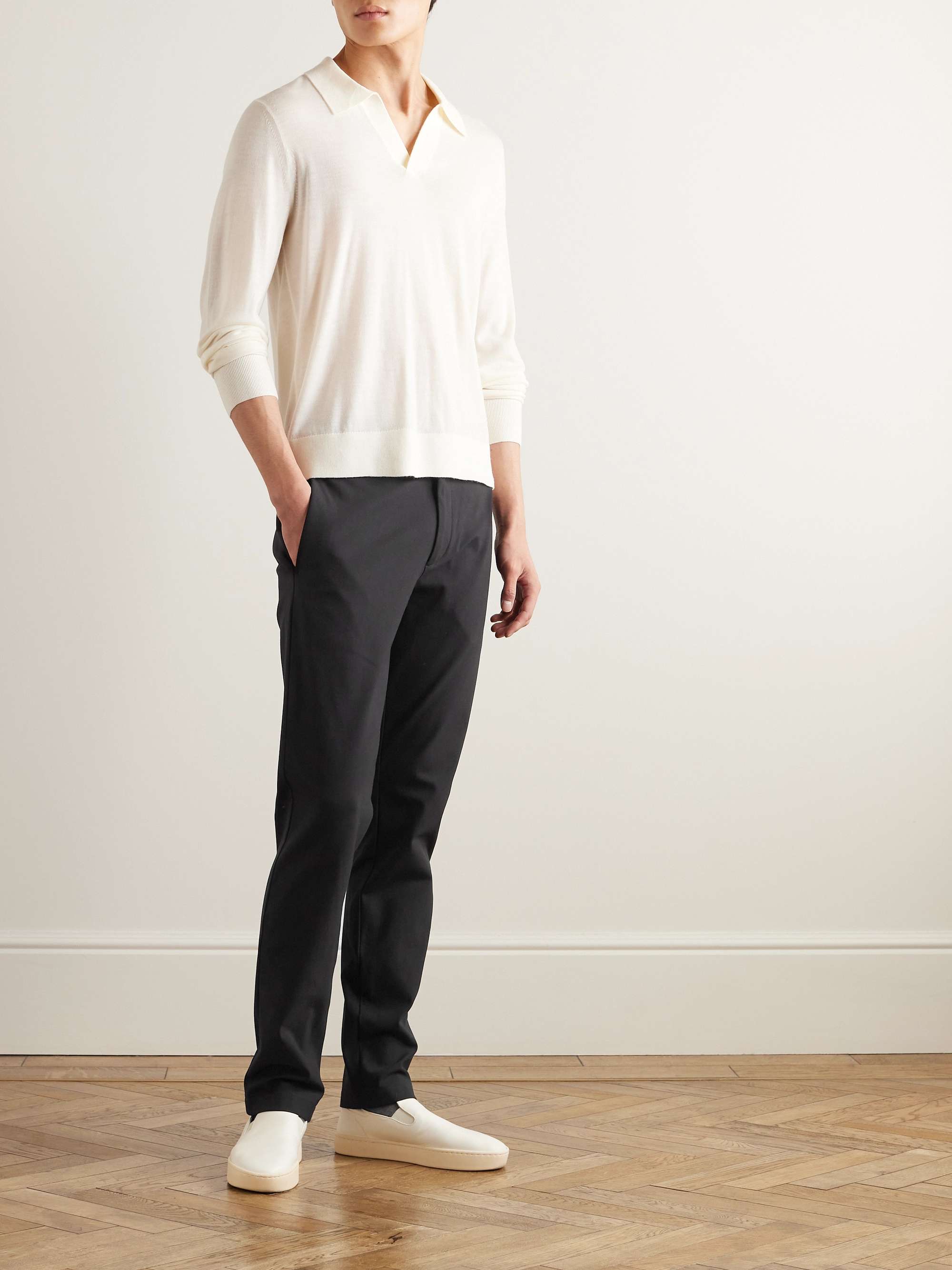 THEORY Pantaloni slim-fit in twill di misto cotone stretch Zaine