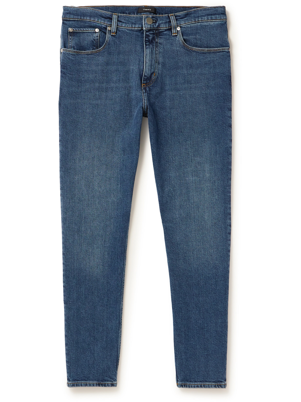 Theory Zaine Straight-leg Jeans In Blue