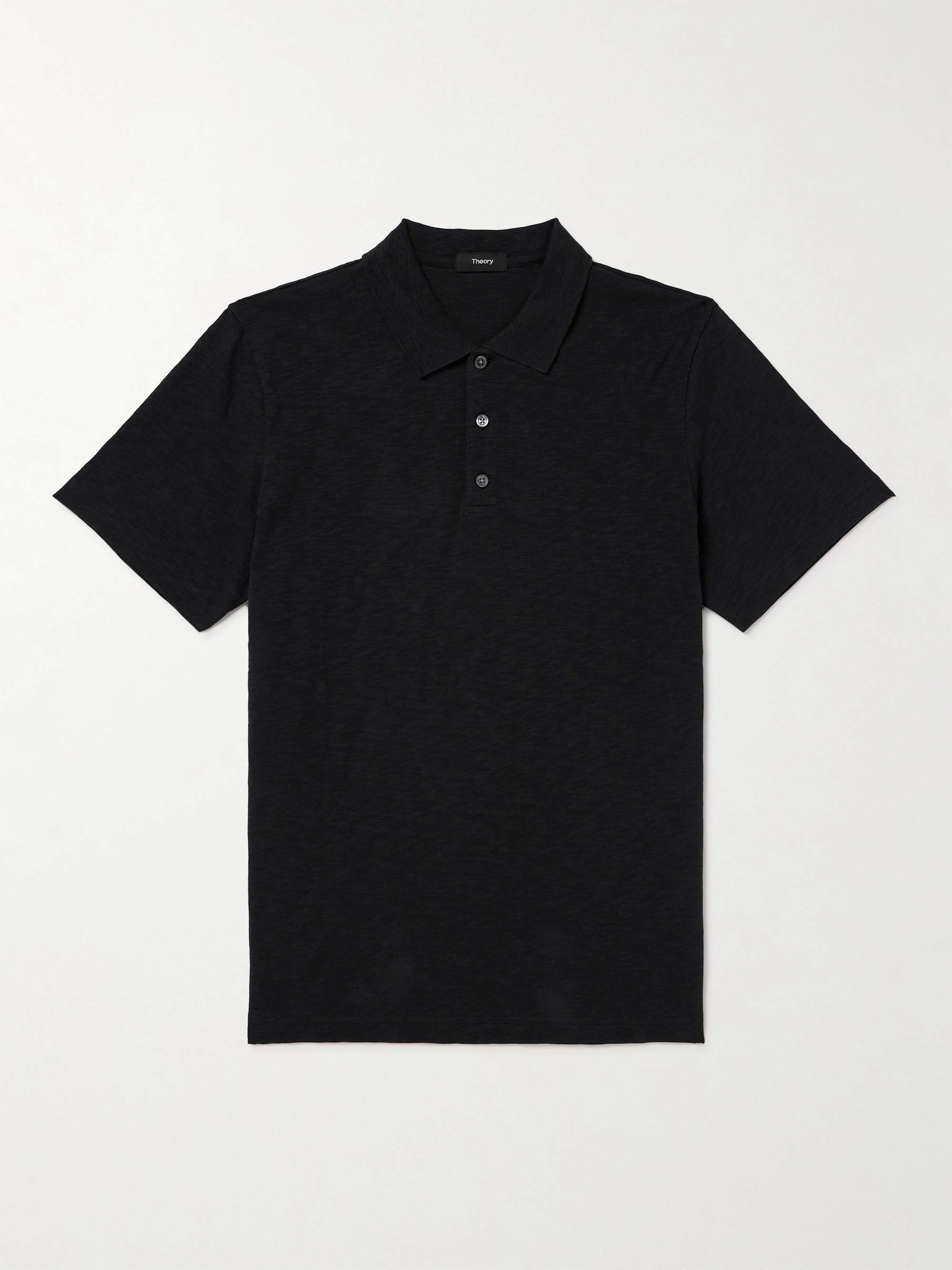 THEORY Bron Cotton-Jersey Polo Shirt for Men | MR PORTER