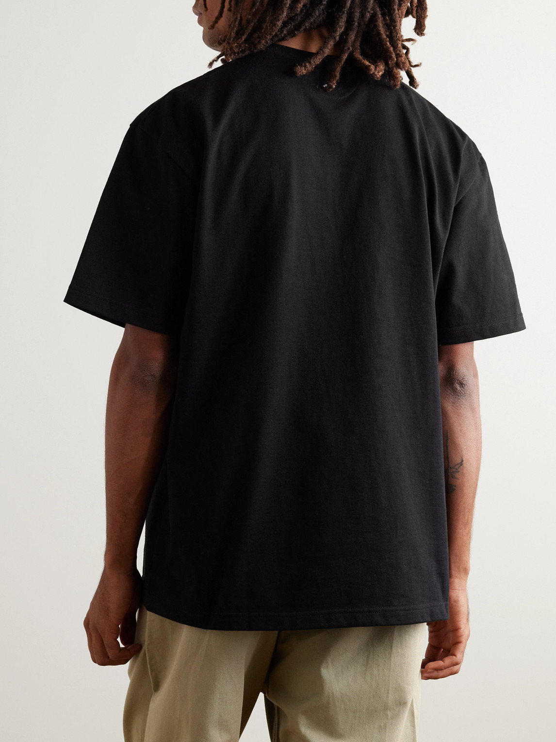 Shop Orslow Cotton-jersey T-shirt In Black