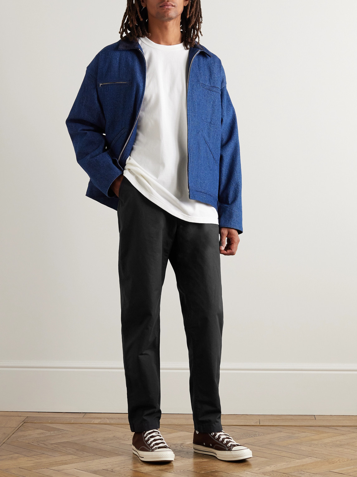 New Yorker Straight-Leg Cotton-Ripstop Drawstring Trousers — 2