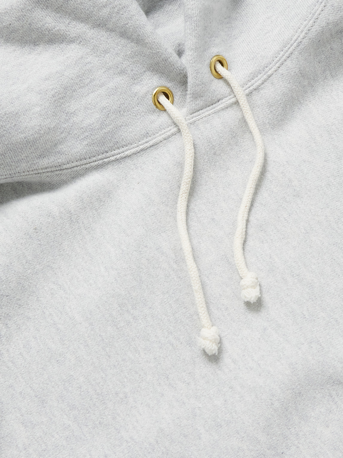 Shop Orslow Cotton-jersey Hoodie In Gray
