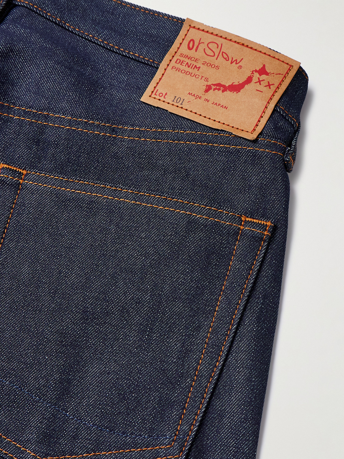 Shop Orslow 101 Straight-leg Jeans In Blue
