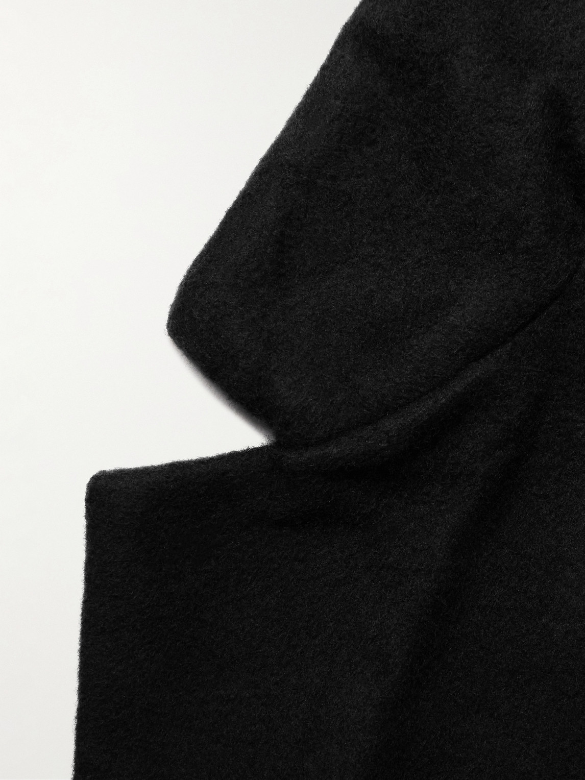 Shop Orslow Cotton-felt Blazer In Black