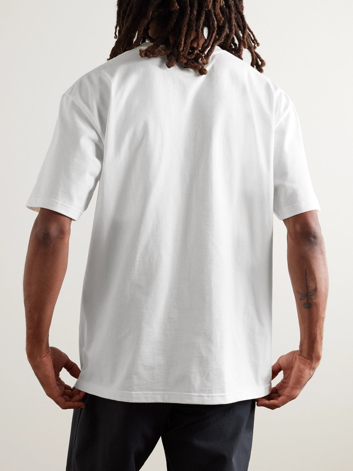 Shop Orslow Cotton-jersey T-shirt In White