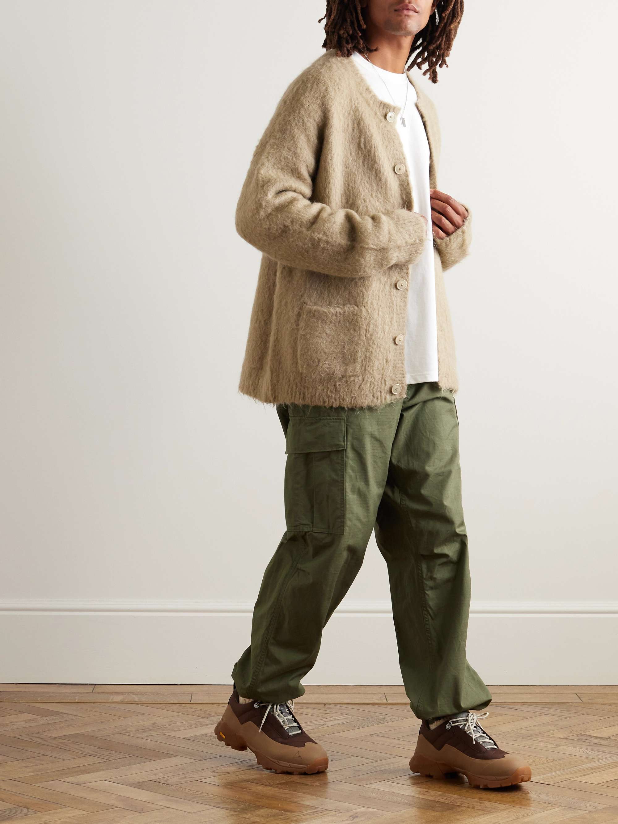 Straight-Leg Cotton-Ripstop Cargo Trousers