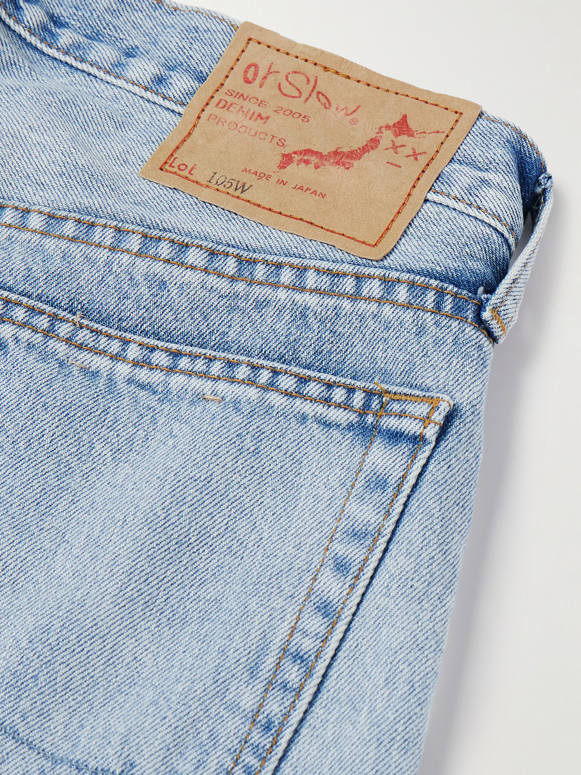 Orslow 105 Straight-leg Jeans In Blue